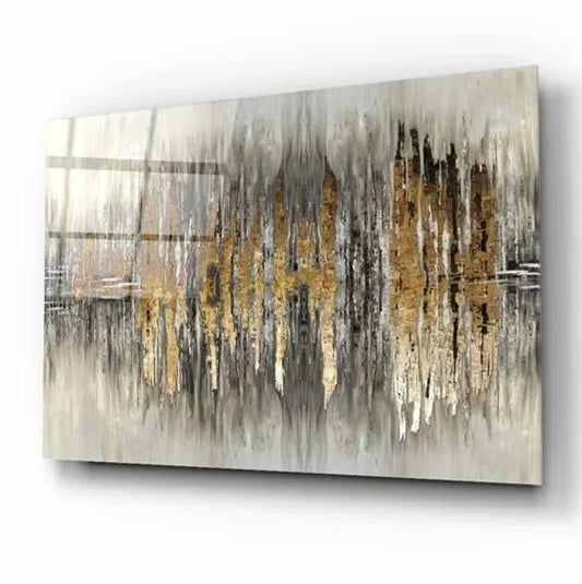 Abstract Pattern Glass Wall Art - LUXARTDECO