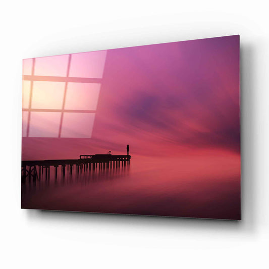 Sea Bridge Glass Wall Art - LUXARTDECO
