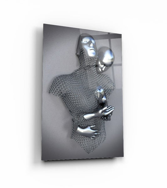 Bodies in Love Glass Wall Art