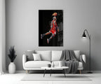Michael Jordan Glass Wall Art - LUXARTDECO