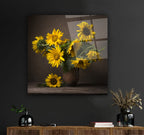 Sunflower Glas Wall Art
