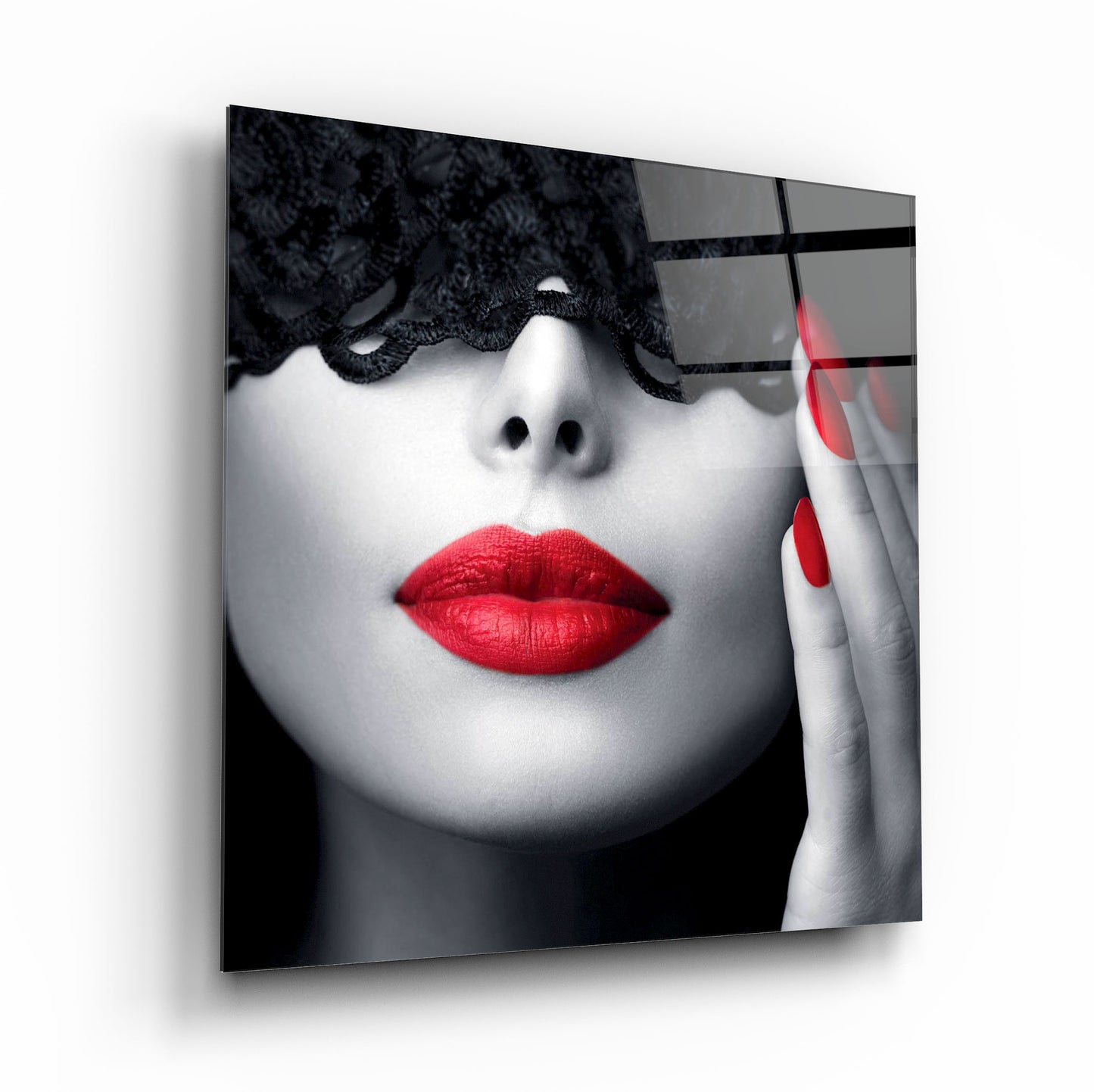 The Charm of Red Glass Wall Art