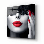 Il fascino dell'arte murale in vetro rosso 