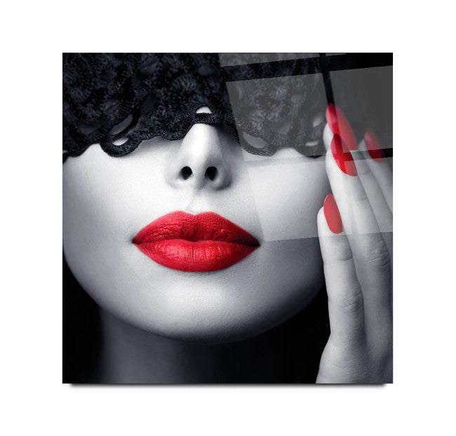 Il fascino dell'arte murale in vetro rosso 