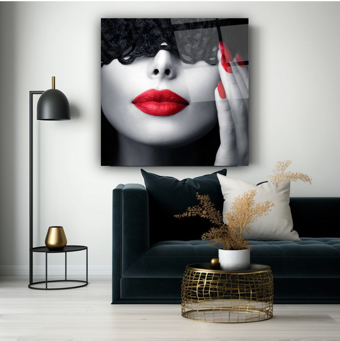 The Charm of Red Glass Wall Art