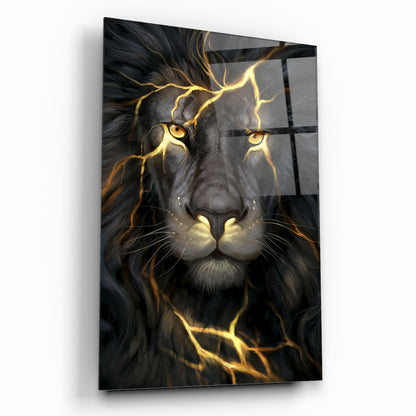 Leone d’Oro Quadro in Vetro Temperato