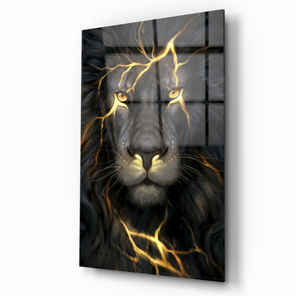 Leone d’Oro Quadro in Vetro Temperato