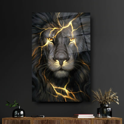Leone d’Oro Quadro in Vetro Temperato