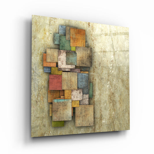 Abstract Glass Wall Art