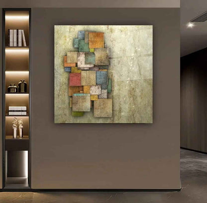 Colorful Abstract Glass Wall Art
