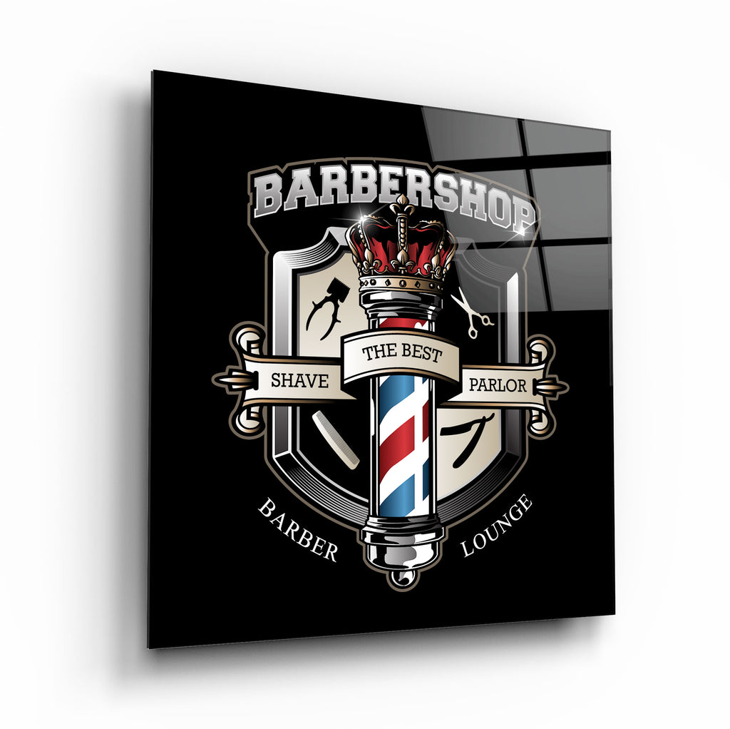 Barbershop Glass Wall Art