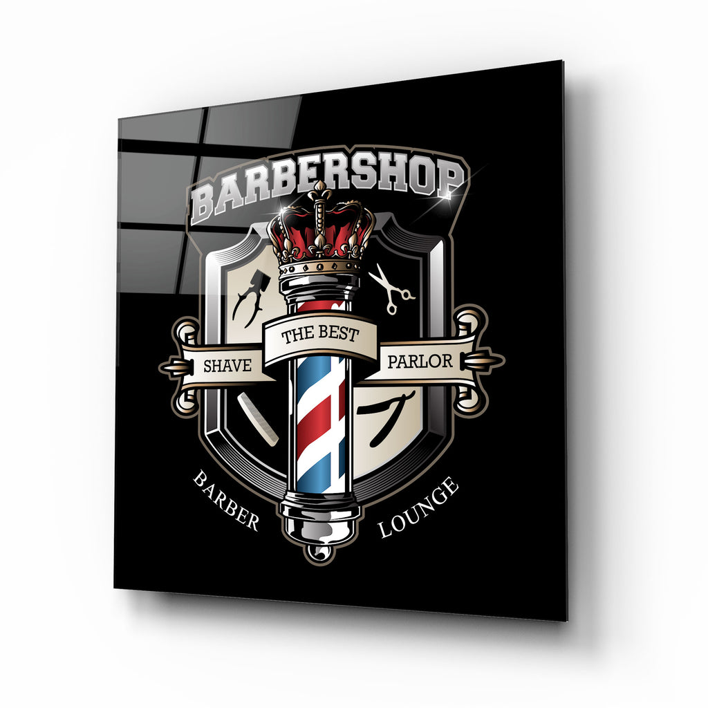 Barbershop Glass Wall Art