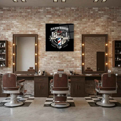 Barbershop Glass Wall Art