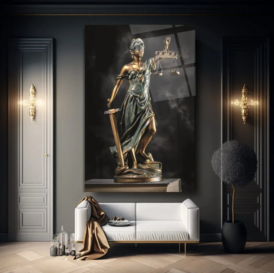 Themis Glass Wall Art - LUXARTDECO