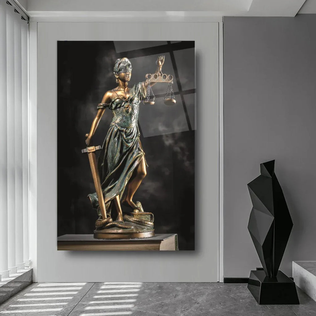 Themis Glass Wall Art - LUXARTDECO