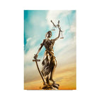 Goddess Themis Glass Wall Art - LUXARTDECO