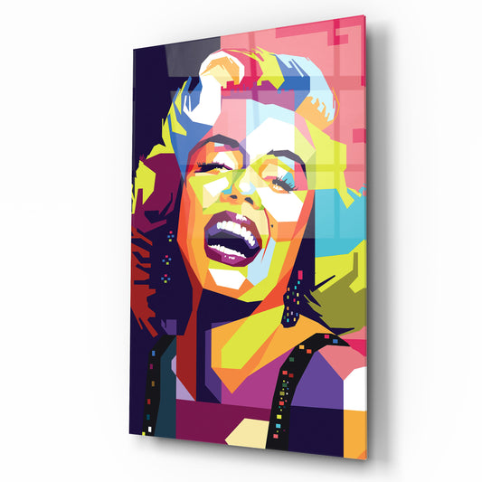 Marilyn Monroe Quadro in Vetro Temperato