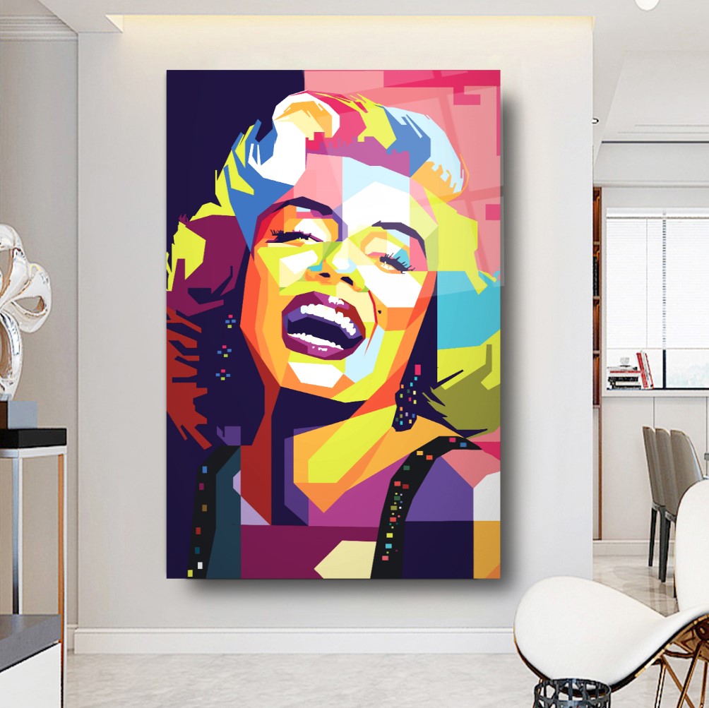 Marilyn Monroe Quadro in Vetro Temperato