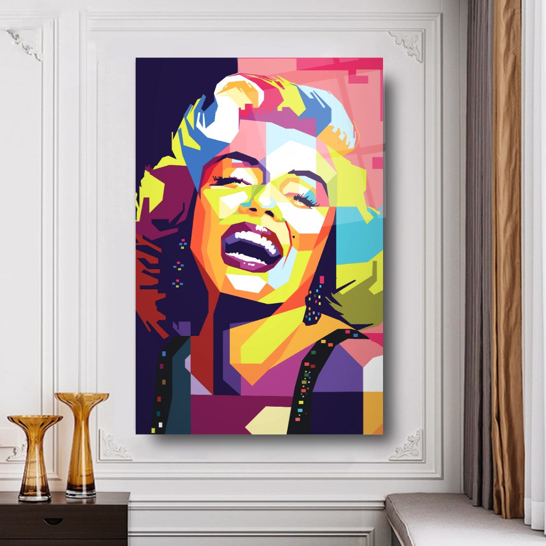 Marilyn Monroe Quadro in Vetro Temperato