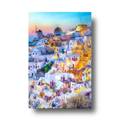 Greece Glas Wall Art - LUXARTDECO