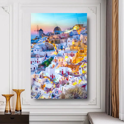 Greece Glas Wall Art - LUXARTDECO