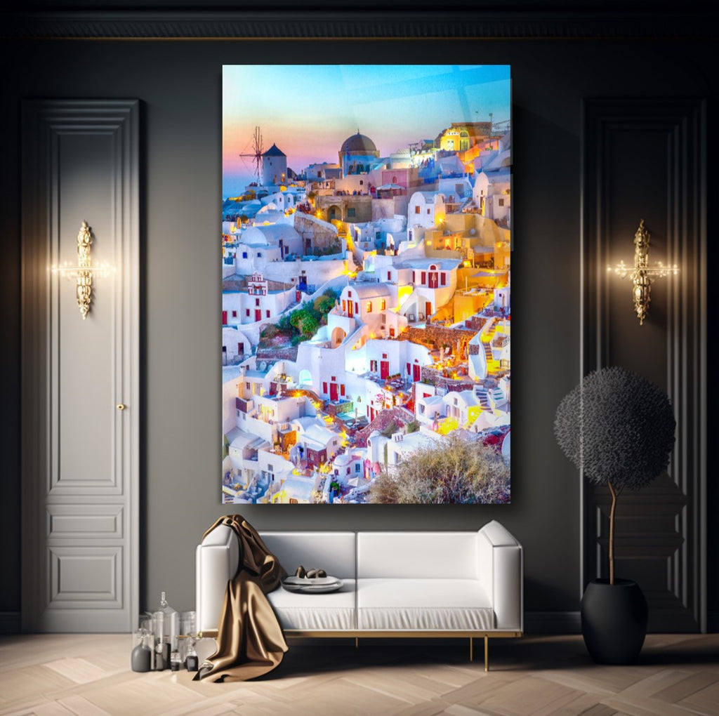 Art mural en verre grec