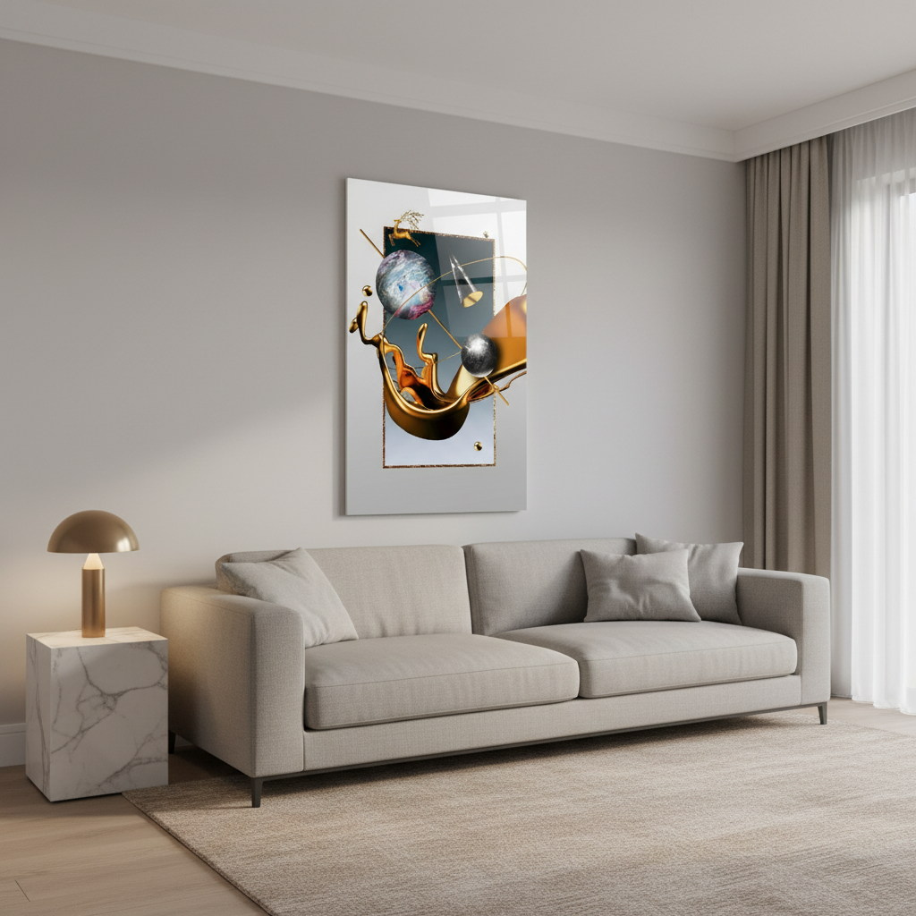 Rêve Tableau en Verre Trempé