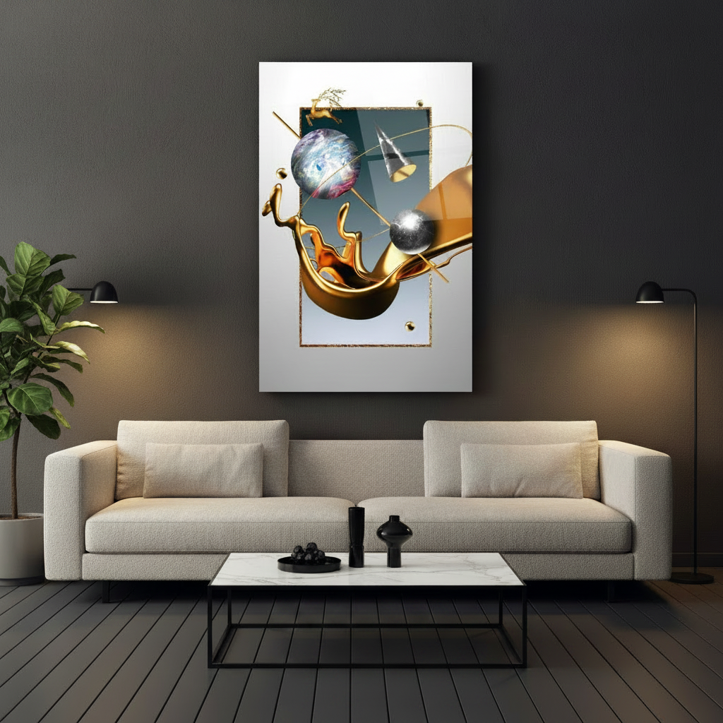 Rêve Tableau en Verre Trempé