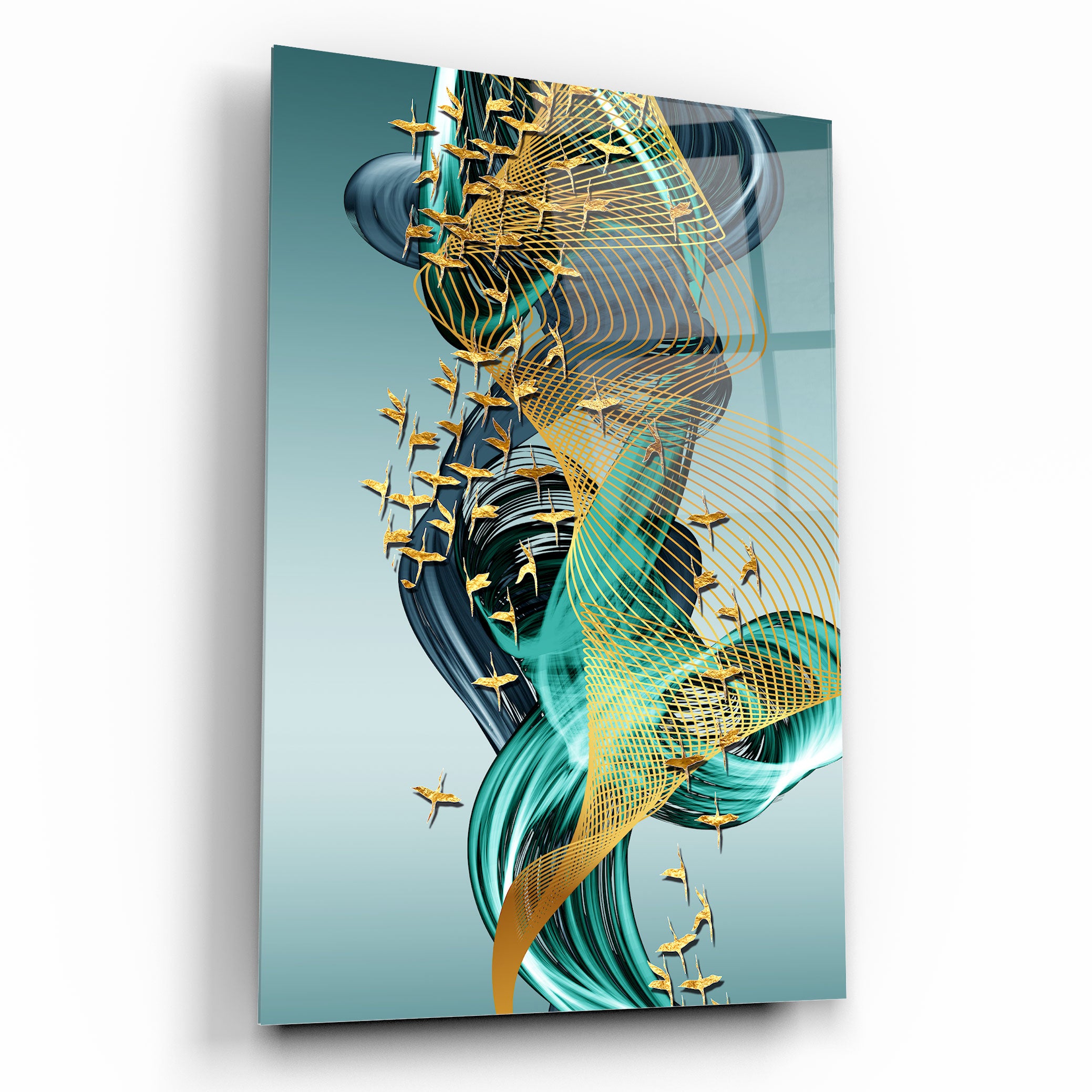 Birds Glass Wall Art