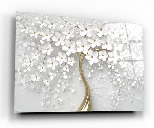 Décoration murale en verre Magnolia