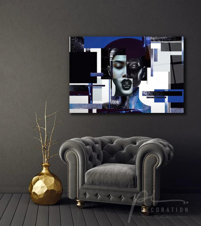 Fantasy Woman Glass Wall Art - LUXARTDECO