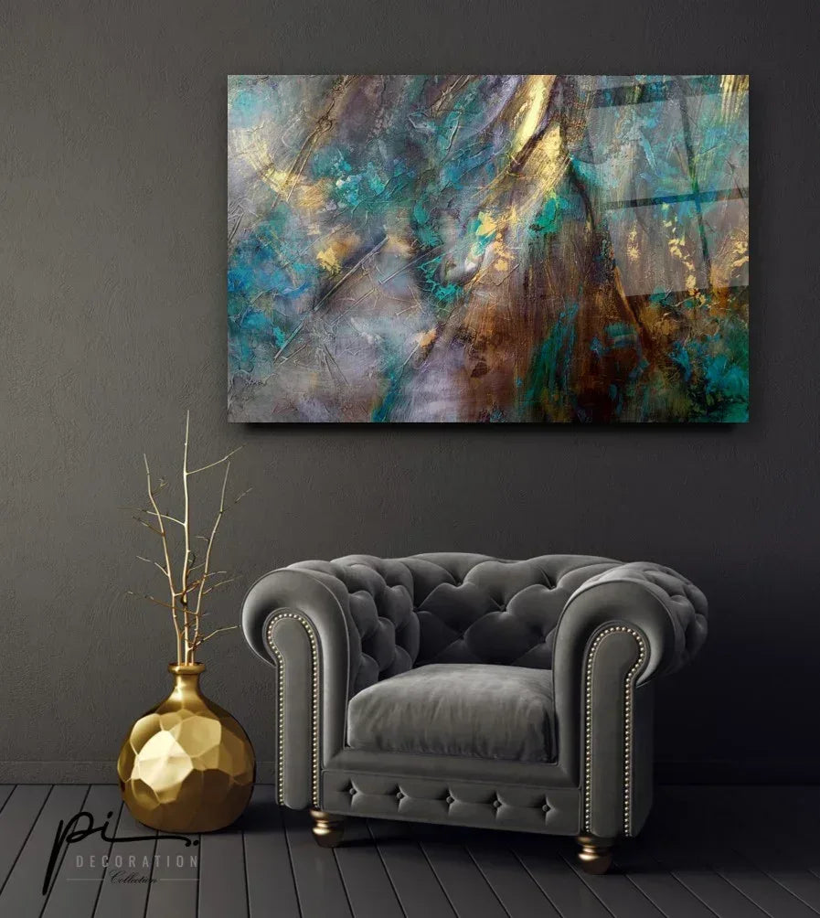 Abstract Glass Wall Art - LUXARTDECO