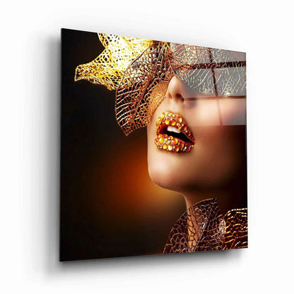 Woman Portrait Glass Wall Art