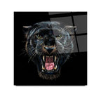 Jaguar Glass Wall Art - LUXARTDECO