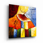 Abstract Glass Wall Art