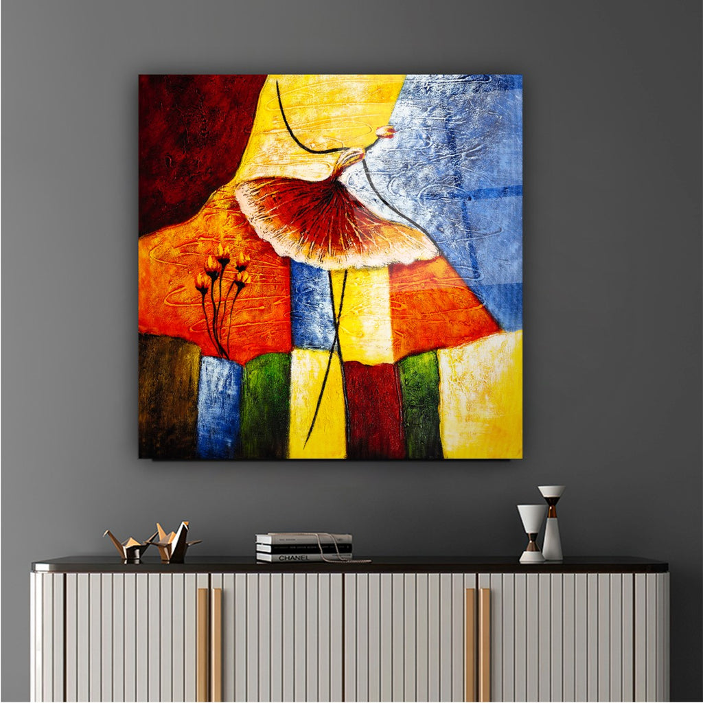 Abstract Glass Wall Art