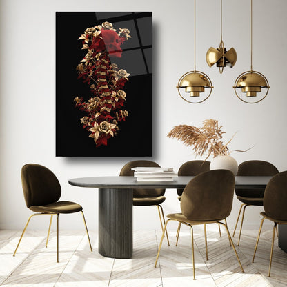 Arte del Cranio Quadro in Vetro Temperato