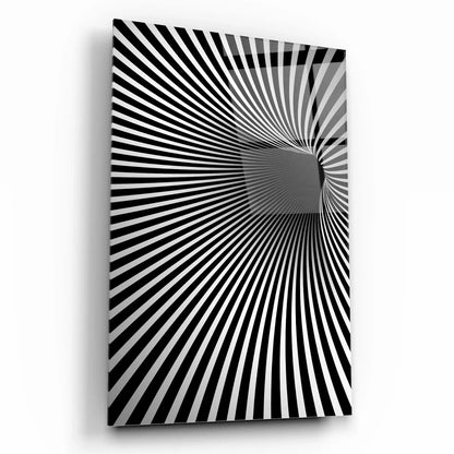 Optical Illusion Glass Wall Art - LUXARTDECO