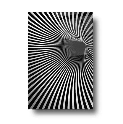 Optical Illusion Glass Wall Art - LUXARTDECO