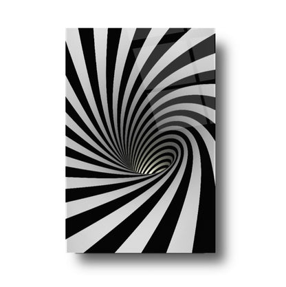 Spiral Tableau en Verre Trempé
