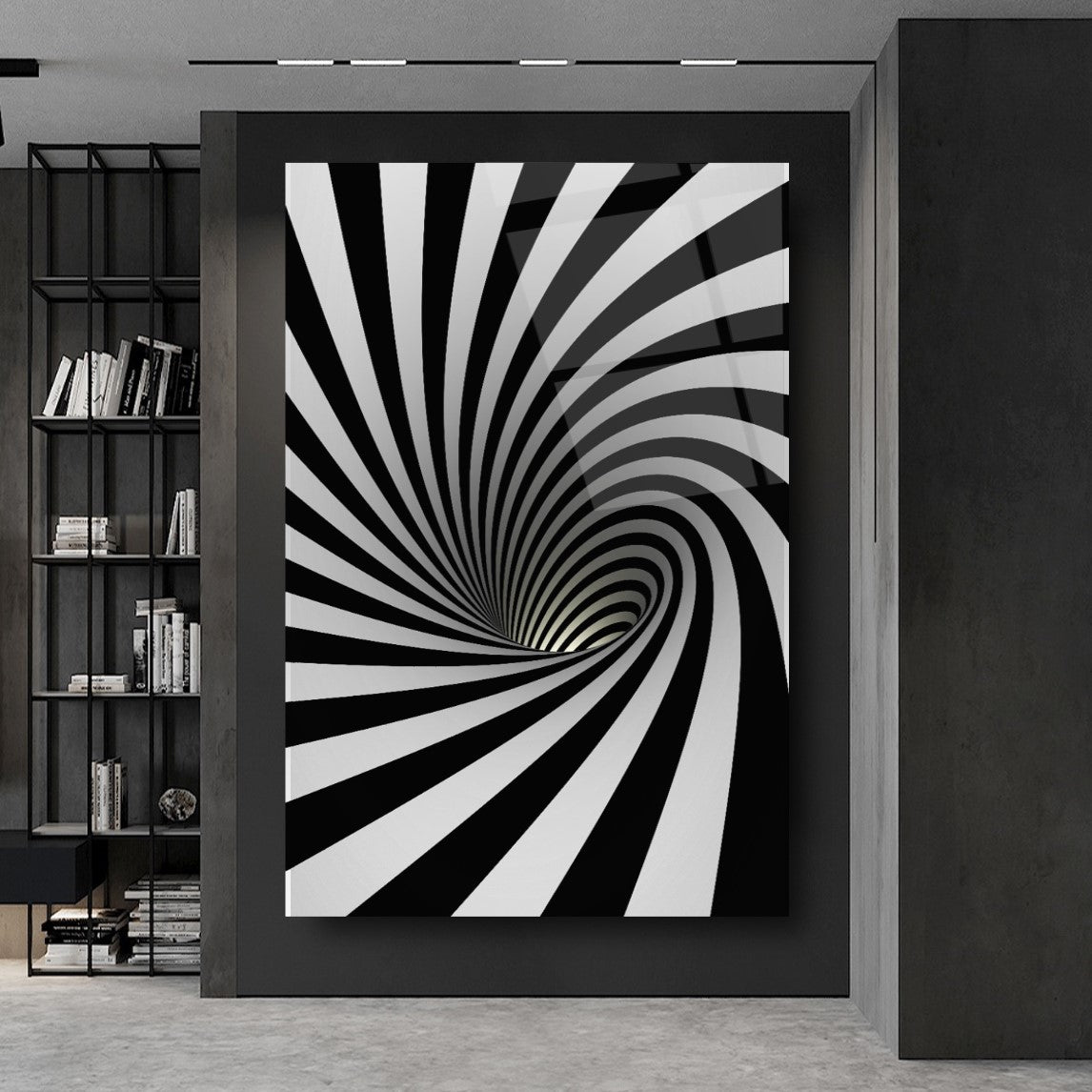 Spiral Tableau en Verre Trempé
