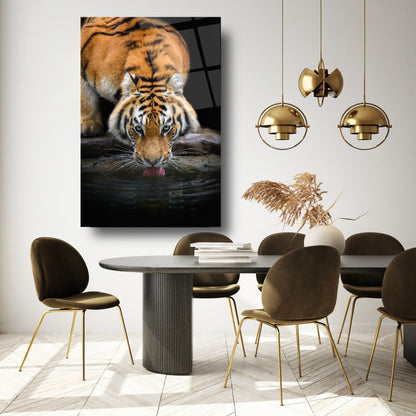 Tiger Tableau en Verre Trempé