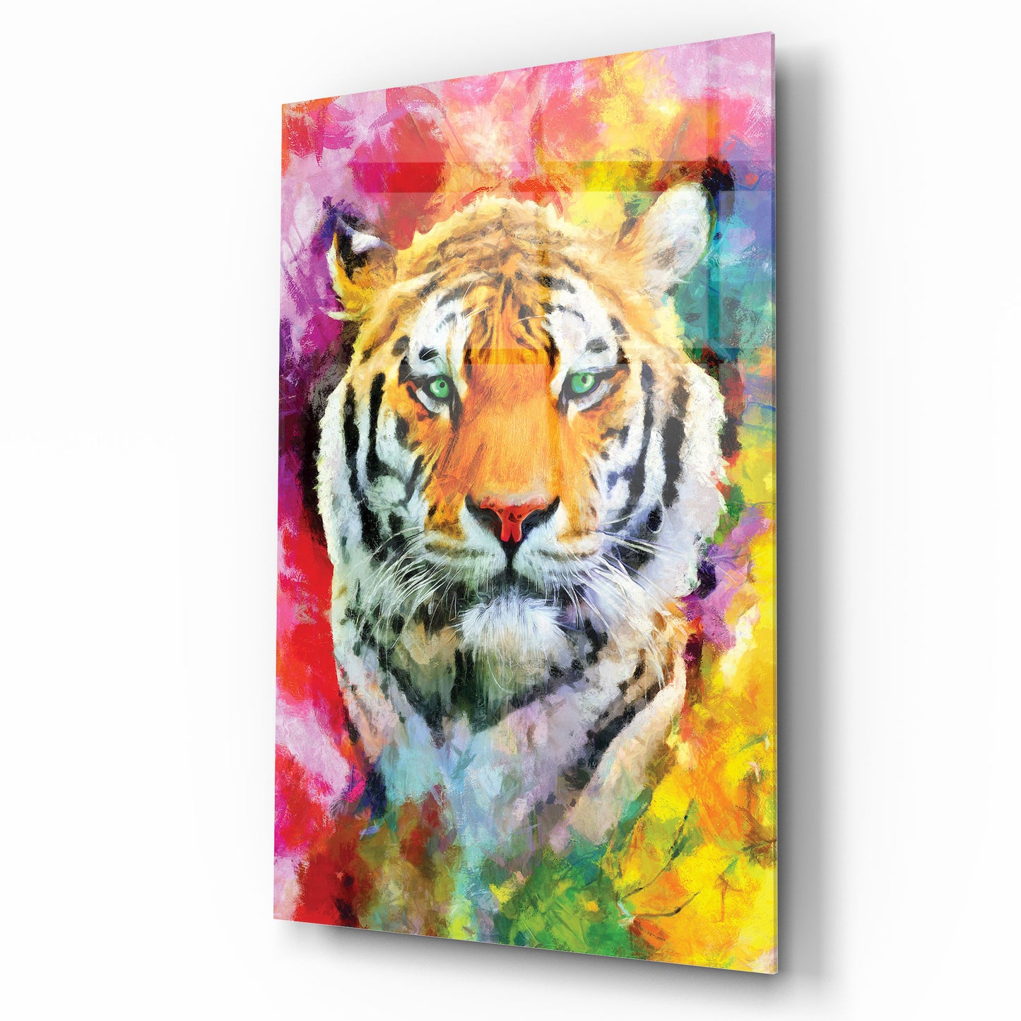 Tiger Tableau en Verre Trempé