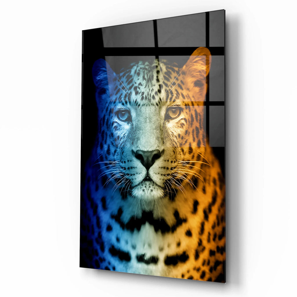 Leopard Glass Wall Art - LUXARTDECO