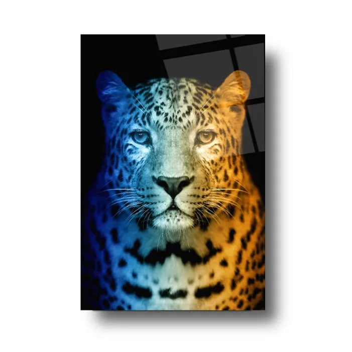 Leopard Glass Wall Art - LUXARTDECO
