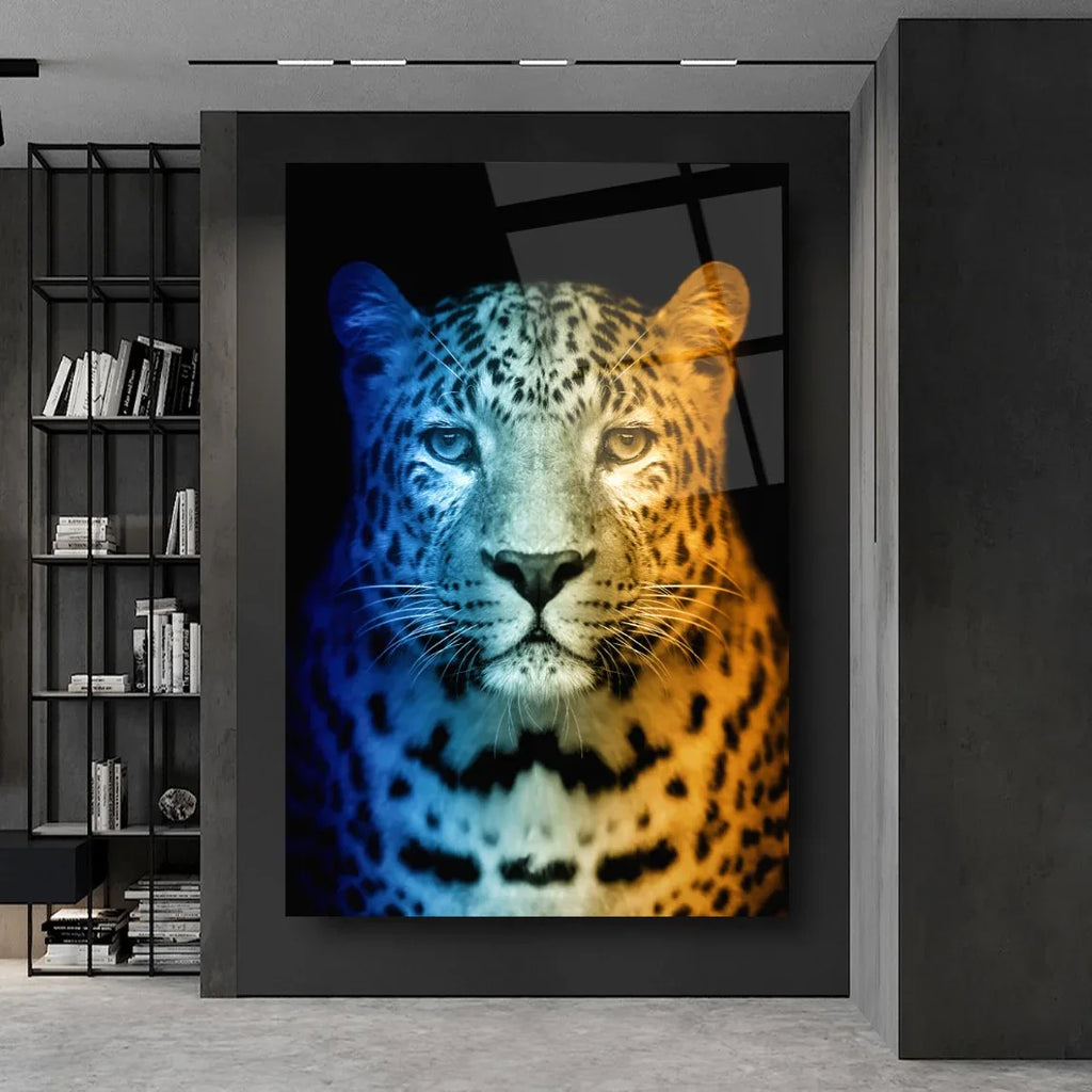 Leopard Glass Wall Art - LUXARTDECO