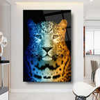 Leopard Glass Wall Art - LUXARTDECO