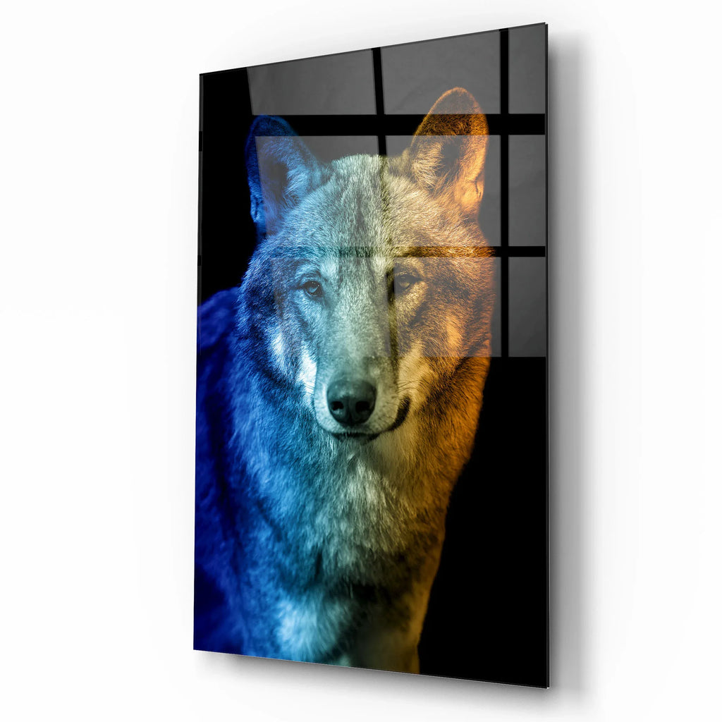 Wolf Glass Wall Art - LUXARTDECO