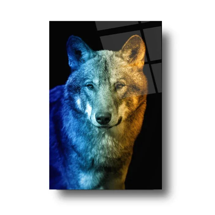 Wolf Glass Wall Art - LUXARTDECO