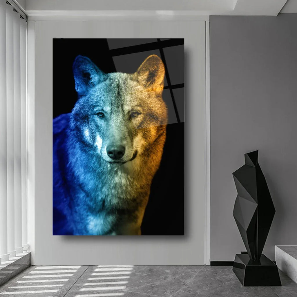 Wolf Glass Wall Art - LUXARTDECO